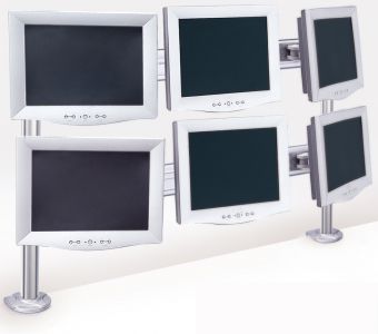 Настольный кронштейн для 6 видеомониторов